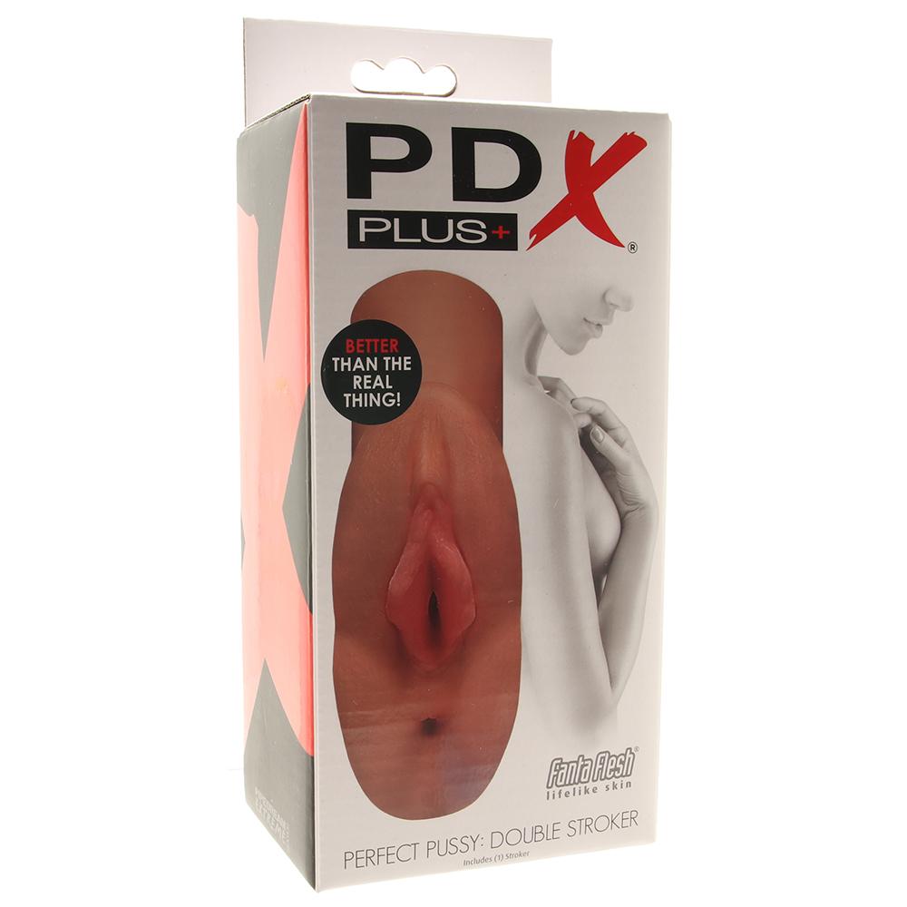 Мастурбатор вагина и анус Pipedream PDX Plus Perfect Pussy Double Stroker, телесный  RD60621 - PipeDream - Вагина и Попка - Купить