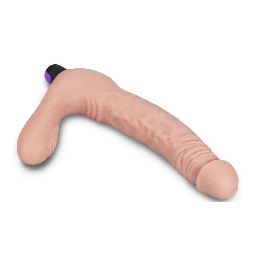 Безремневой реалистичный страпон с вибрацией (LV430200) - купить в секс-шопе Incognito