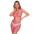 Яркий розовый комплект-сетка, S/M/L 