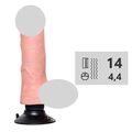 Вибромассажёр King Cock 7" Vibrating Cock with Balls Flesh 