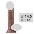 Фаллоимитатор Nature Brown Cock 7.5" 