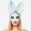 Маска кролика, серебряная 