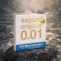 Презервативы полиуретановые Sagami 0.01 Extra Lub, 1 шт 