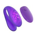 Вибромассажер для пар с приложением и пультом Twin+, фиолетовый 