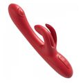 Инновационный вибратор кролик Trio Bliss, красный 