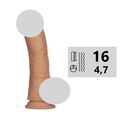 Вибромассажёр с мошонкой на присоске Love Toy 8,5'' "Поуэр Бэйсикс" 