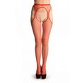 Чулки с поясом "Gabriella-636" Red, 1/2 