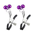 Зажимы для сосков с шариками Purple 