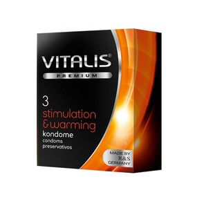 Презервативы с согревающим эффектом Vitalis Stimulation, 3 шт 