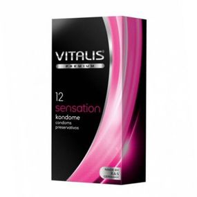 Презервативы с точками и кольцами Vitalis Sensation, 12 шт 
