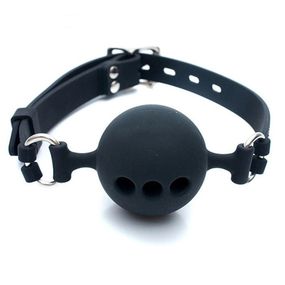 Кляп дышащий, L, Цвет: Чёрный 