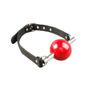 Кляп с красным шаром «Немой крик», диаметр 40 мм 