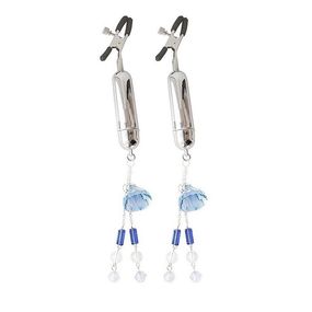 Зажимы на соски с вибрацией и подвесками 