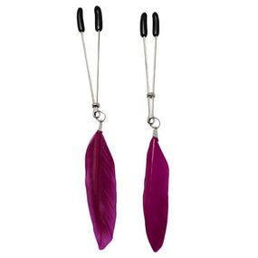 Зажимы на соски с перышками 