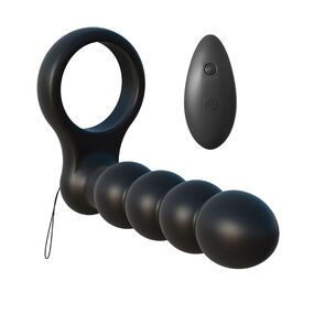 Эрекционное кольцо с анальным стимулятором C-Ringz с пультом 