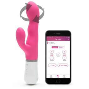Вибромассажёр-кролик с ротацией Nora by Lovense, розовый 
