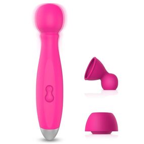 Уценка. Вибромассажёр Bowling with Attachment с насадками 