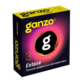 Презервативы анатомические Ganzo Extase, 3 шт 