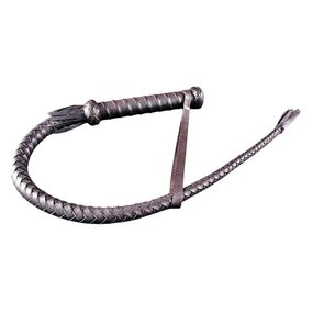 Кнут чёрный «Поддай жару-2», кожа, 85 см 