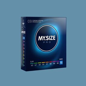 Презервативы увеличенного размера MY.SIZE pro 72, 3 шт 