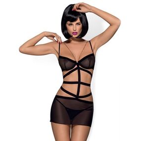 Сорочка "Bondy", S/M, Размер: S/M, Цвет: Чёрный 