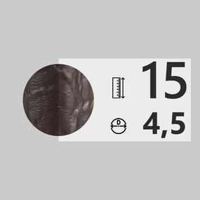 Фаллоимитатор Sliding-Skin Dong 7.8", Цвет: Коричневый 