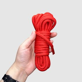 Веревка хлопковая красная TSN, 5 м 