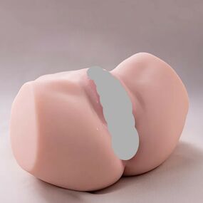 Мастурбатор мини-полуторс вагина-анус с вибрацией 