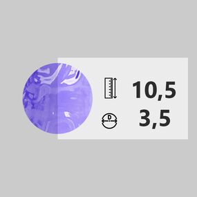 Фаллоимитатор Jelly Studs Small 6", Цвет: Фиолетовый 