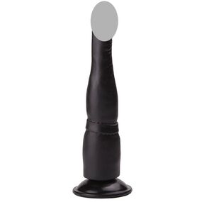 Анальный фаллоимитатор на присоске Love Toy black, Цвет: Чёрный 