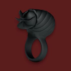 Эрекционное кольцо Frances с ротацией, Цвет: Чёрный 