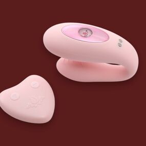 Вибромассажёр для пар с пультом Eden Pink, Цвет: Розовый 
