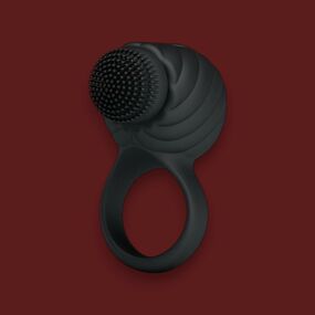 Эрекционное кольцо Florence Black с ротацией, Цвет: Чёрный 