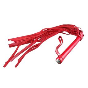 Плеть с хвостом «Мягкая» кожа, 70 см, Цвет: Красный 