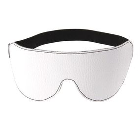 Маска кожаная, закрытая белая, Цвет: Белый 