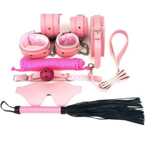 Набор BDSM, 8 предметов, розовый VanderSex 