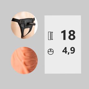 Фаллоимитатор с поясом Harness Realistic №285503 