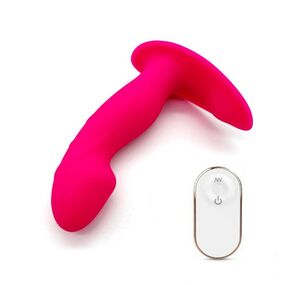 Вибромассажёр простаты с пультом Knight pink-RCT 