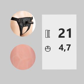 Фаллоимитатор с поясом Harness Ultra Realistic №737403 