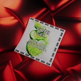 Саше Лубрикант для орального секса SGAN YONI GEL со вкусом лайма и огурца, 5 мл 