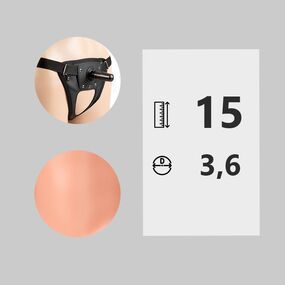 Фаллоимитатор с поясом Harness Realistic №282003 