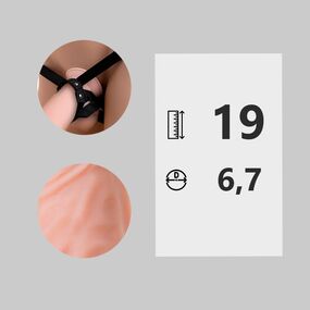 Фаллоимитатор Гигант с поясом Harness №538900 