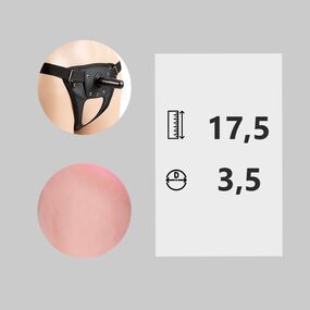 Фаллоимитатор с поясом Harness Ultra Realistic 