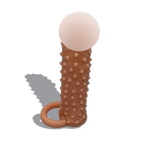 Уценка. Удлиняющая насадка с пупырышками 