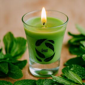 Массажная вкусовая свеча Intt «Мята», 40 мл 