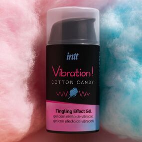 Возбуждающий гель с эффектом вибрации Vibration! Cotton Candy, 15 мл 