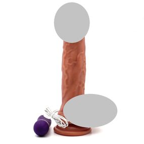 Фаллоимитатор с вибрацией Dual Layer №2 