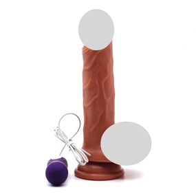 Фаллоимитатор с вибрацией Dual Layer №3 