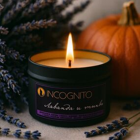 Свеча Incognito «Лаванда и тыква», 110 мл 
