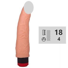 Вибромассажёр-реалистик № 110700, Цвет: Телесный 
